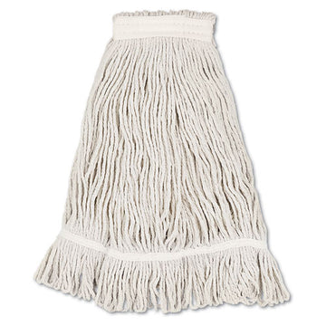 Boardwalk® Mop Head, Loop Web-tailband, Value Standard, Cotton, No. 32, White, 12-carton freeshipping - TVN Wholesale